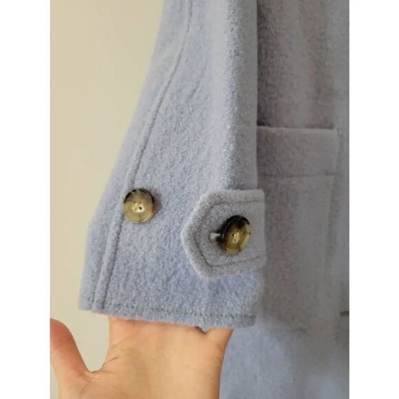 J. Crew Lady coat in Italian boiled wool, Blue Sz 0 - Picture 7 of 10